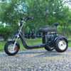 Krachtige elektrische driewieler, 6000 W, dubbele motor, maximale snelheid 55-60 km/u, maximale belasting 250 kg, voor volwassen ouderen, gehandicapten, buitenscooter